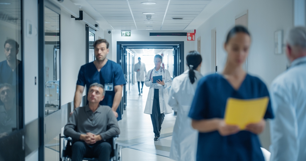 busy hospital with nurse practitioners