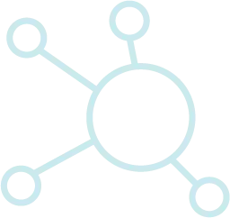 icon of a network, representing "healthcare organizations worldwide" at ClickClinicals